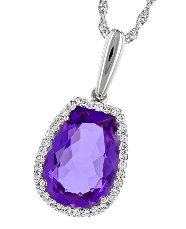 Necklace 3.00 Amethyst, 3.15 TGW