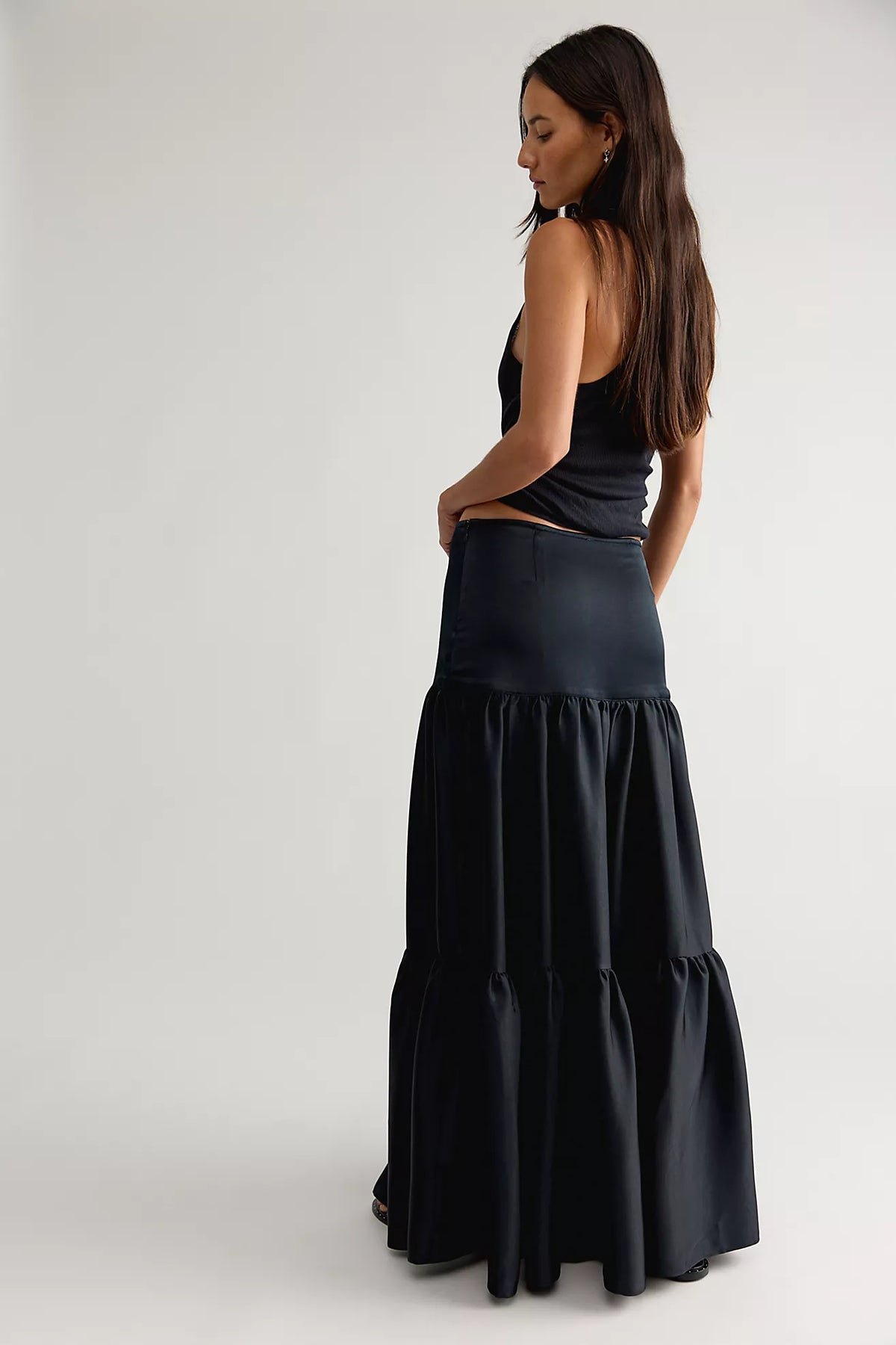 JULIETTE Satin Maxi Skirt