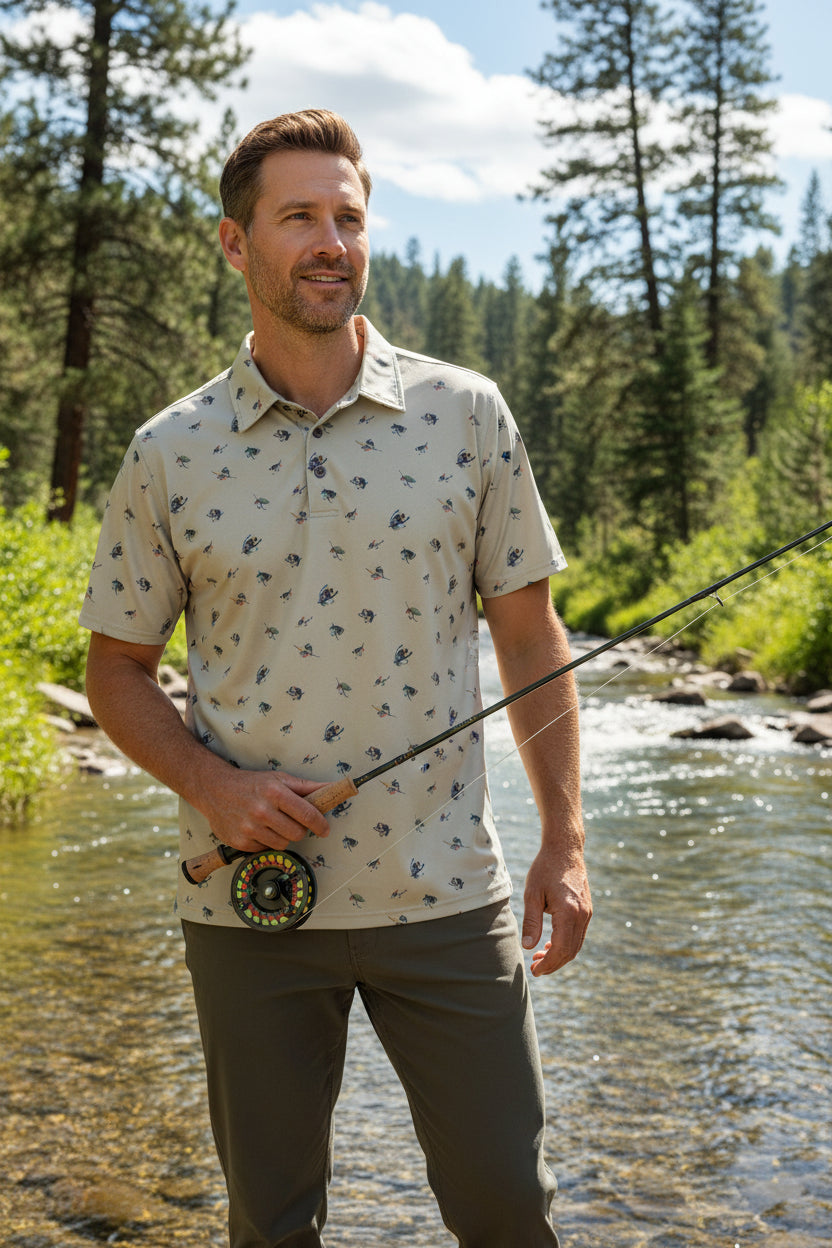 Performance Printed Polo