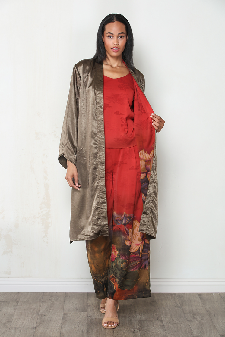 Print Wide Leg Pant