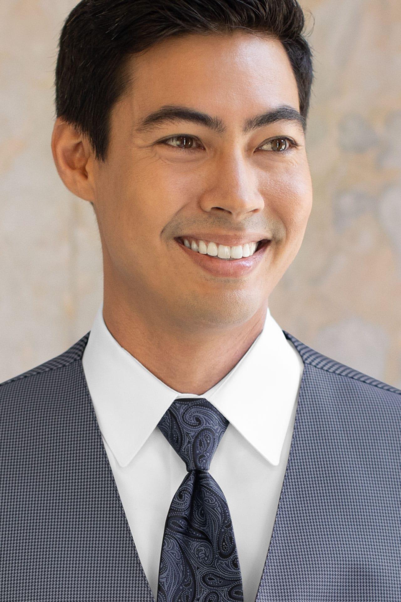 Foundation Paisley Windsor Tie Navy