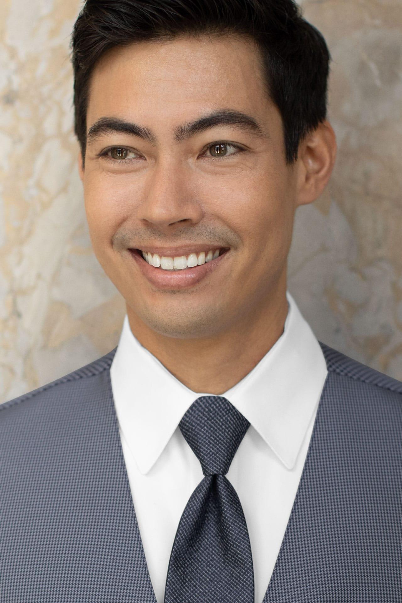 Foundation Woven Windsor Tie Navy