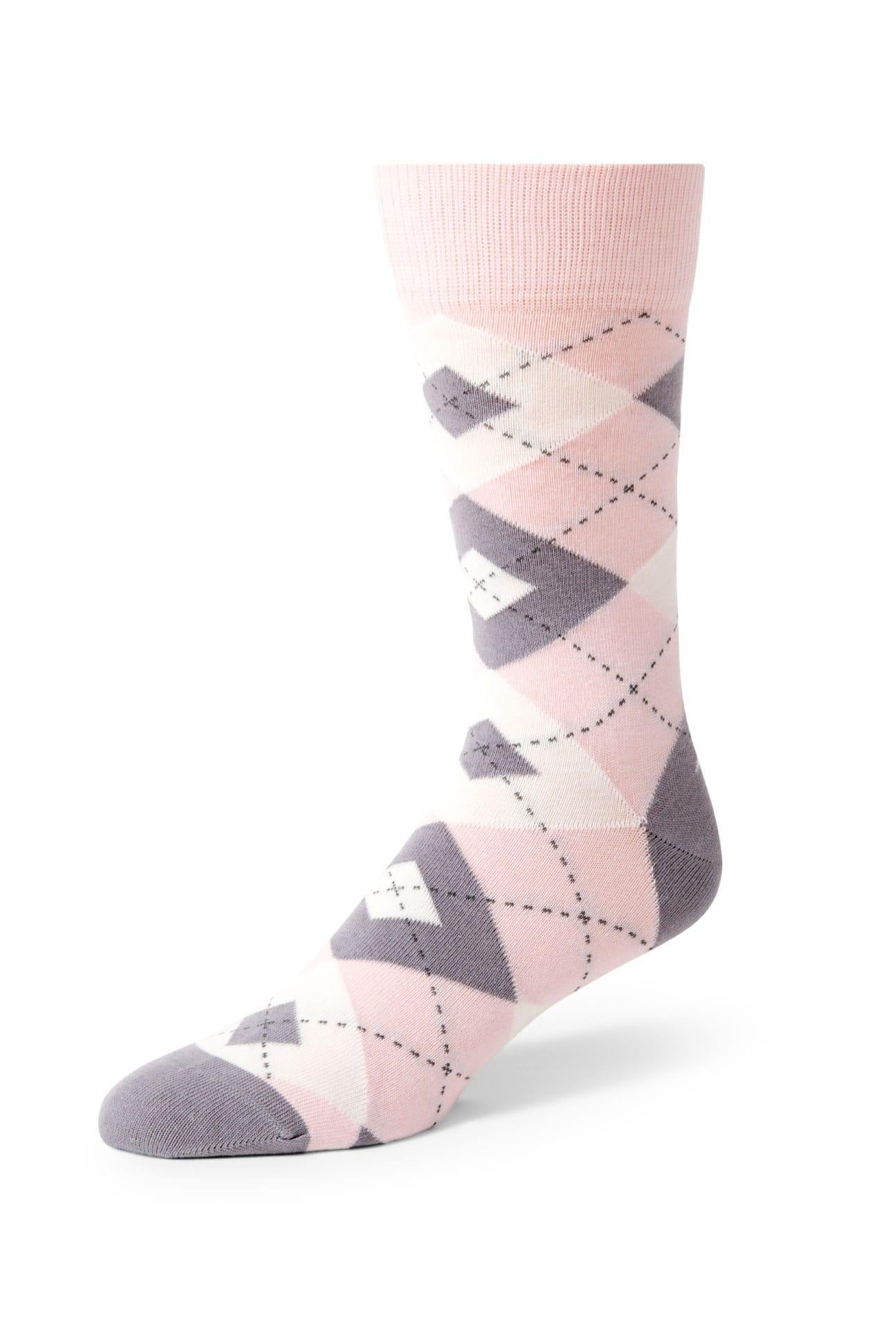 Socks Argyle Light Pink