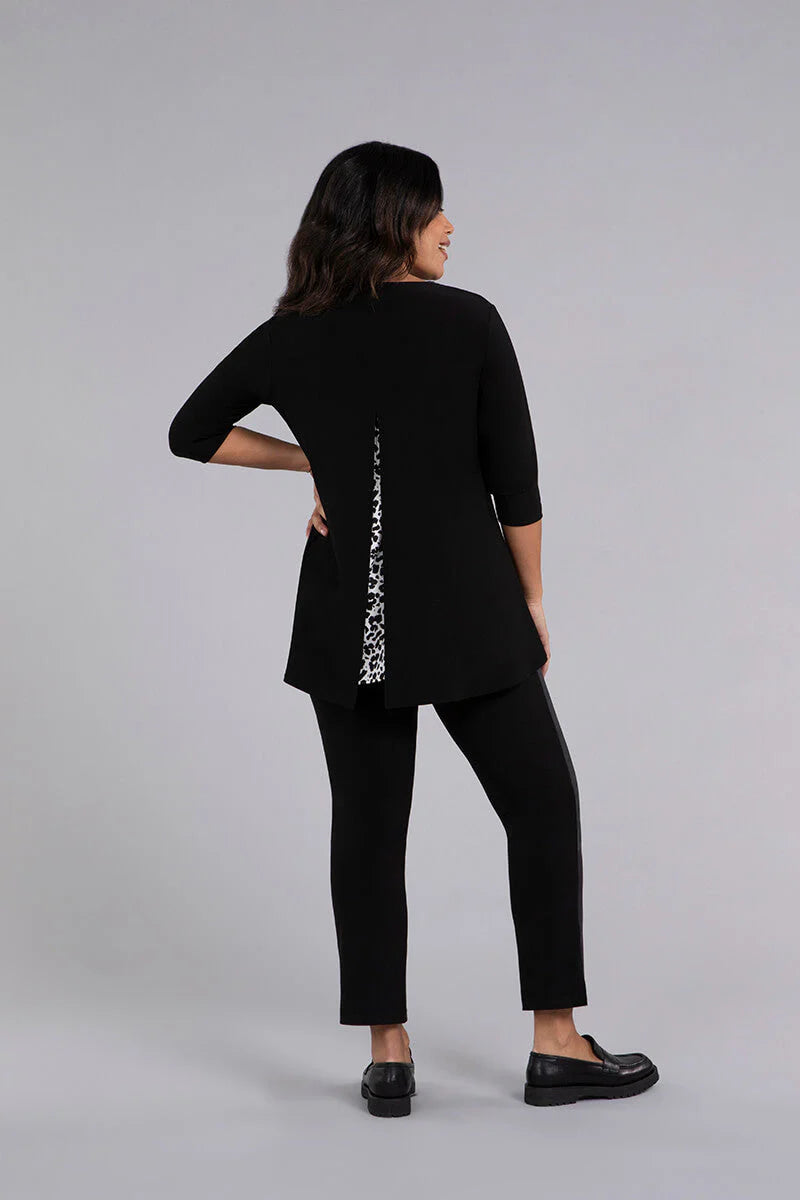 C - Satin Split Back Top