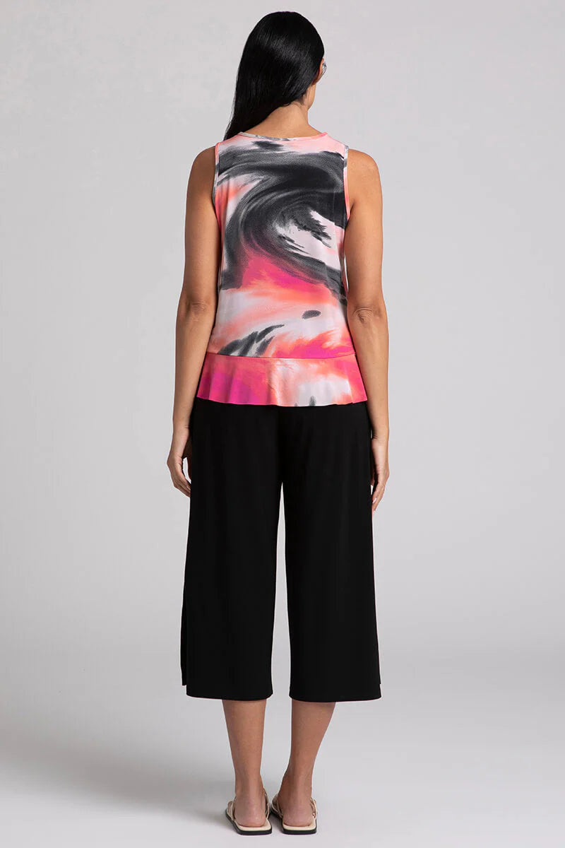 C - Sleeveless Peplum Top