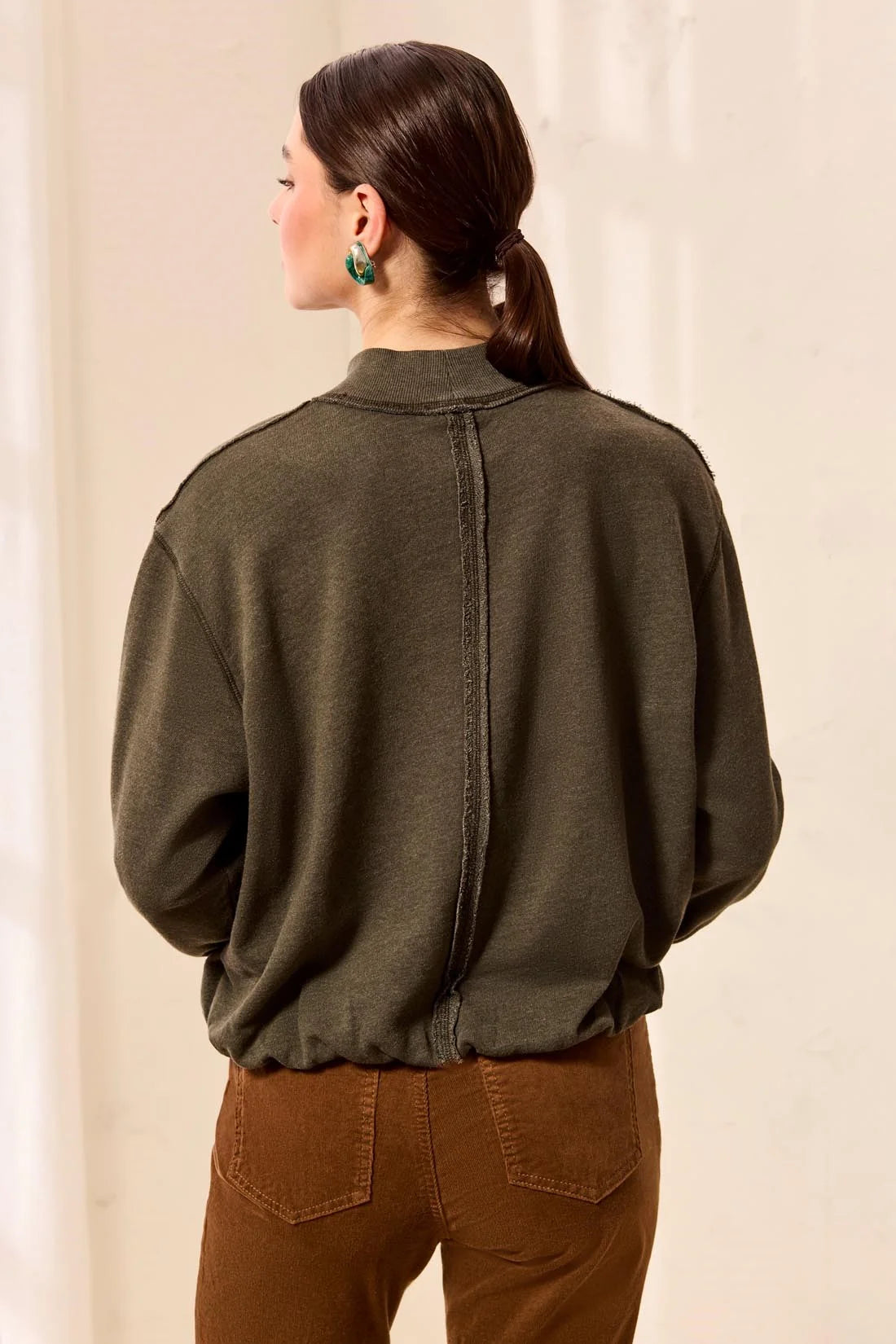Garment Dye Bubble Sweatshirt