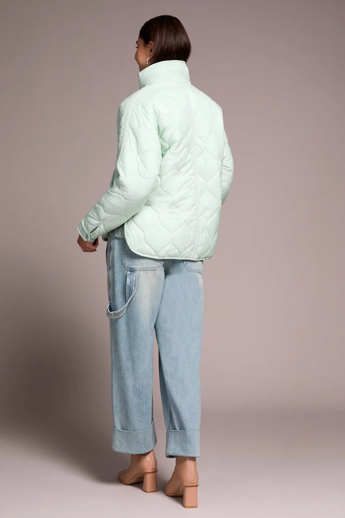 Lightweight Drop Shoulder Quilted Puffer