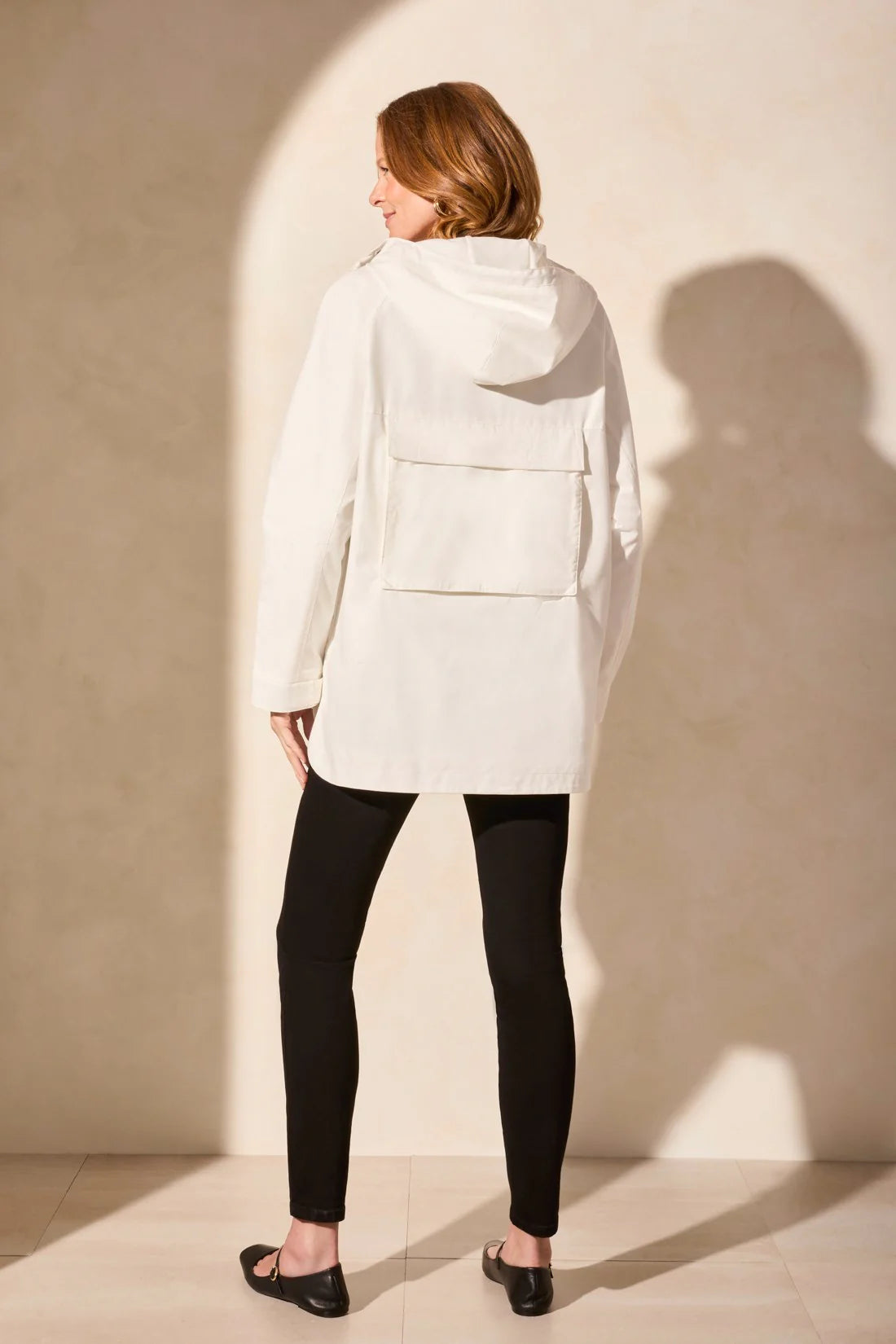 Water Repellent Lined Hooded Coat