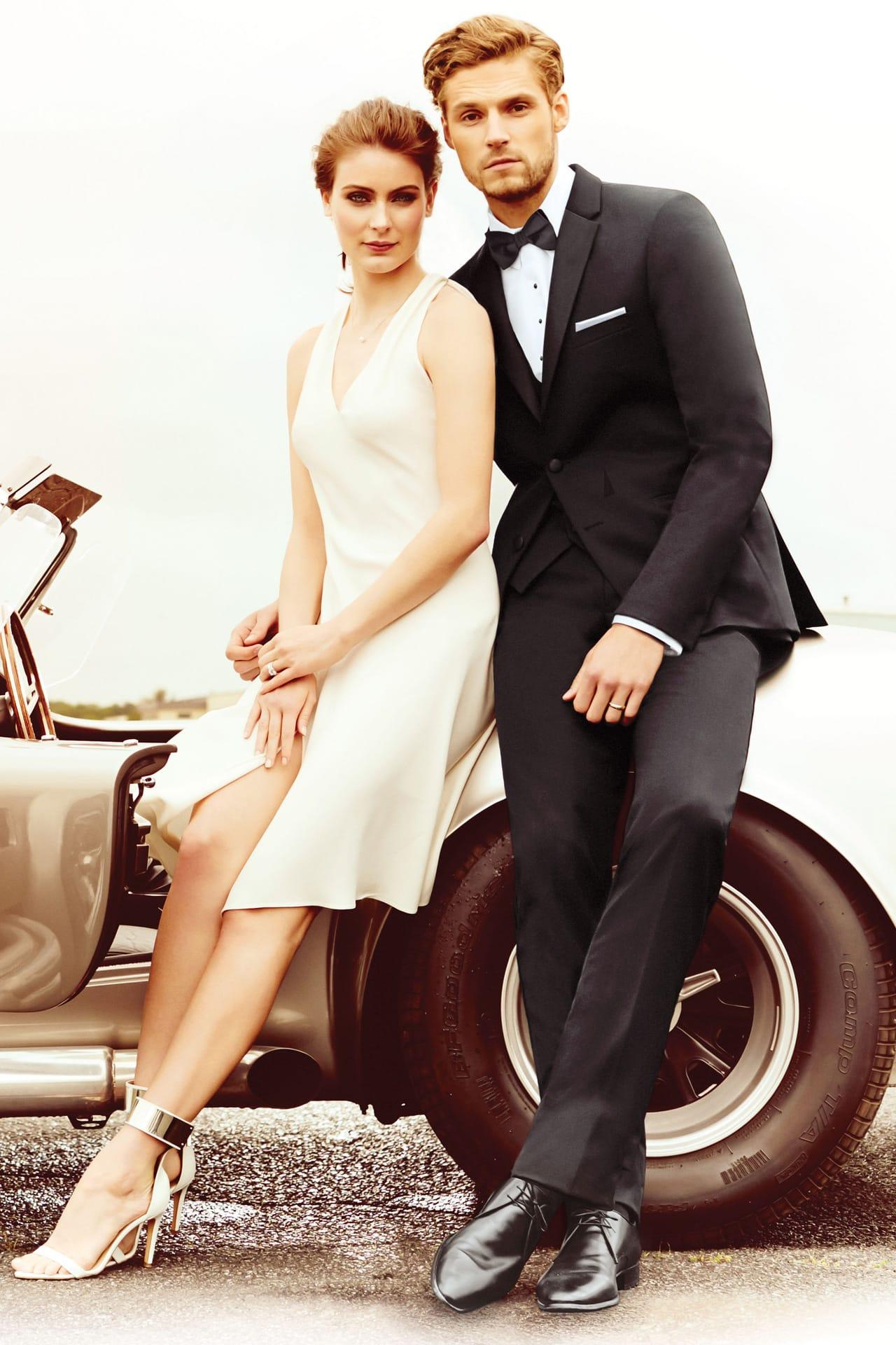 Black Berkeley Slim Fit Tuxedo by Michael Kors