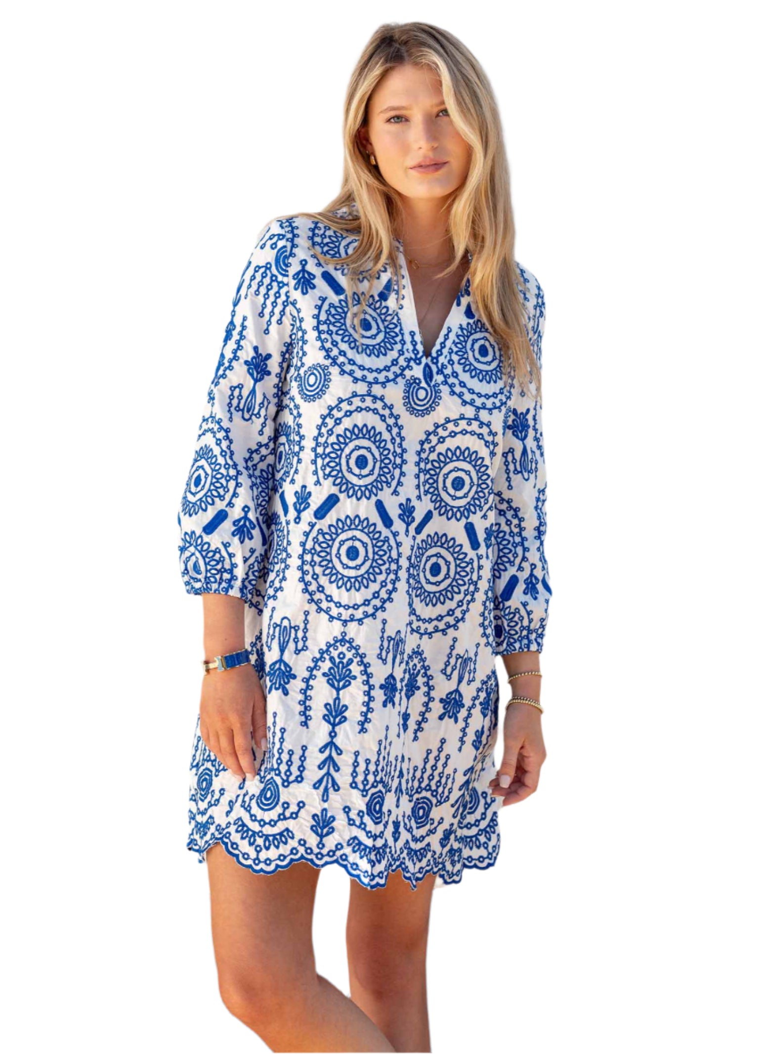 Edie Embroidered Tunic Dress Sidestreet Boutique Edie Embroidered Tunic Dress Sidestreet Boutique