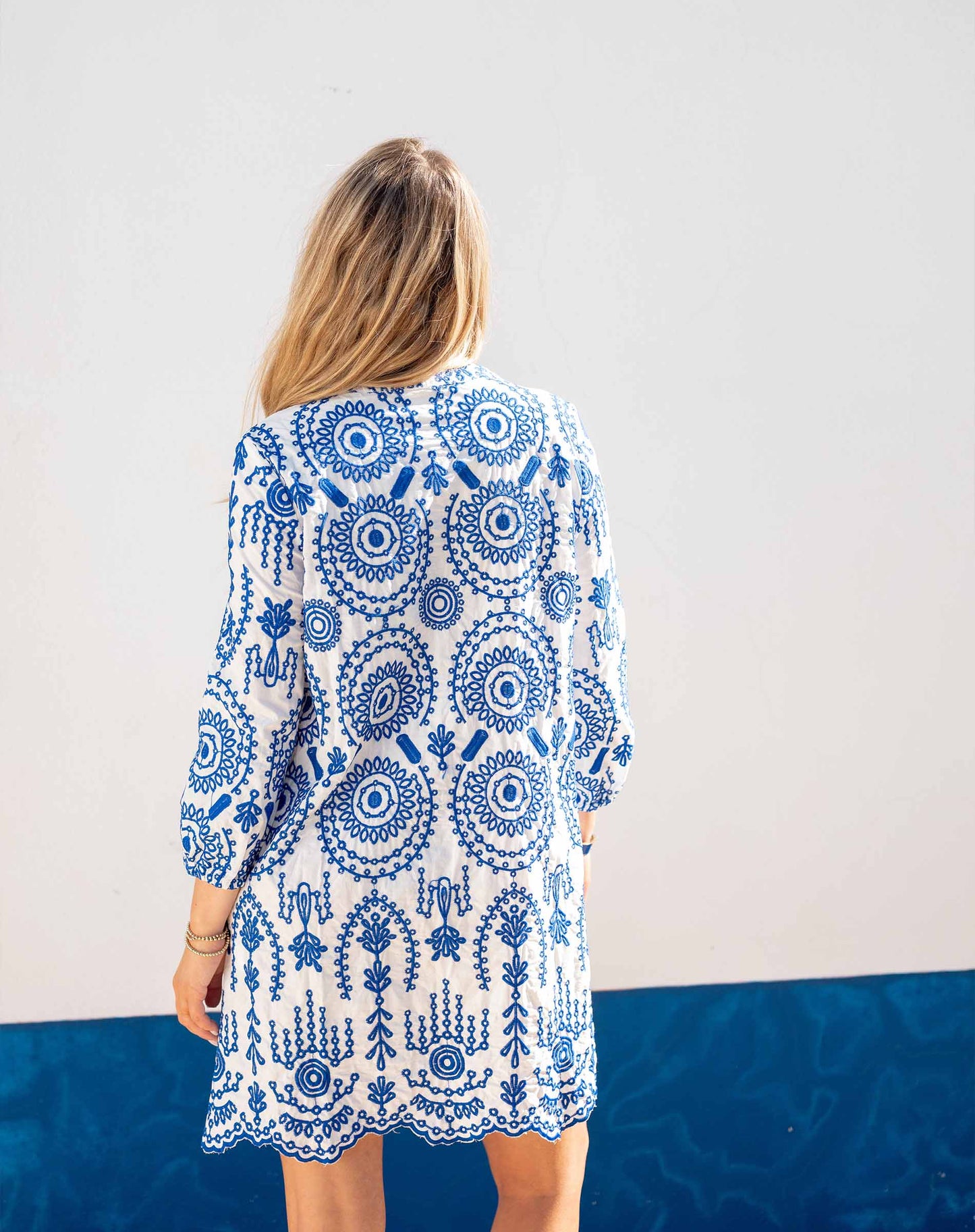 Edie Embroidered Tunic Dress
