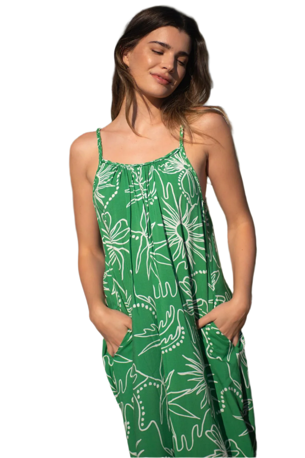 braided strap maxi dress Maxi Dress with Braid Detail and Pockets – Sidestreet Boutique