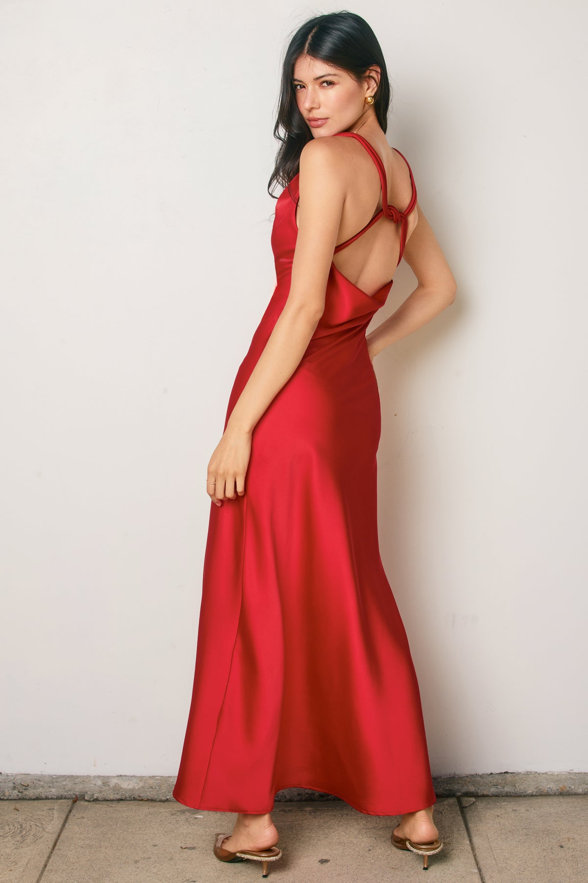 Going Out Twisted Strap Maxi Dress
