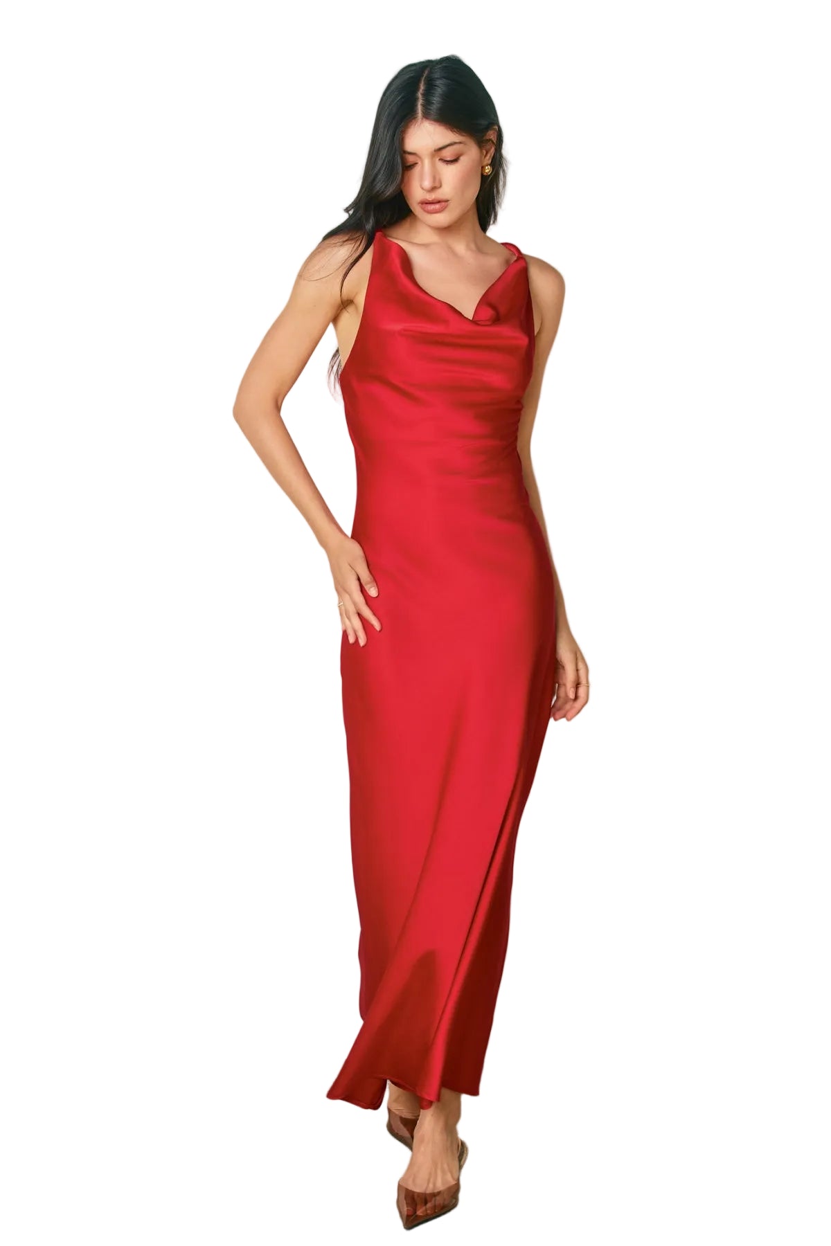 Going Out Twisted Strap Maxi Dress