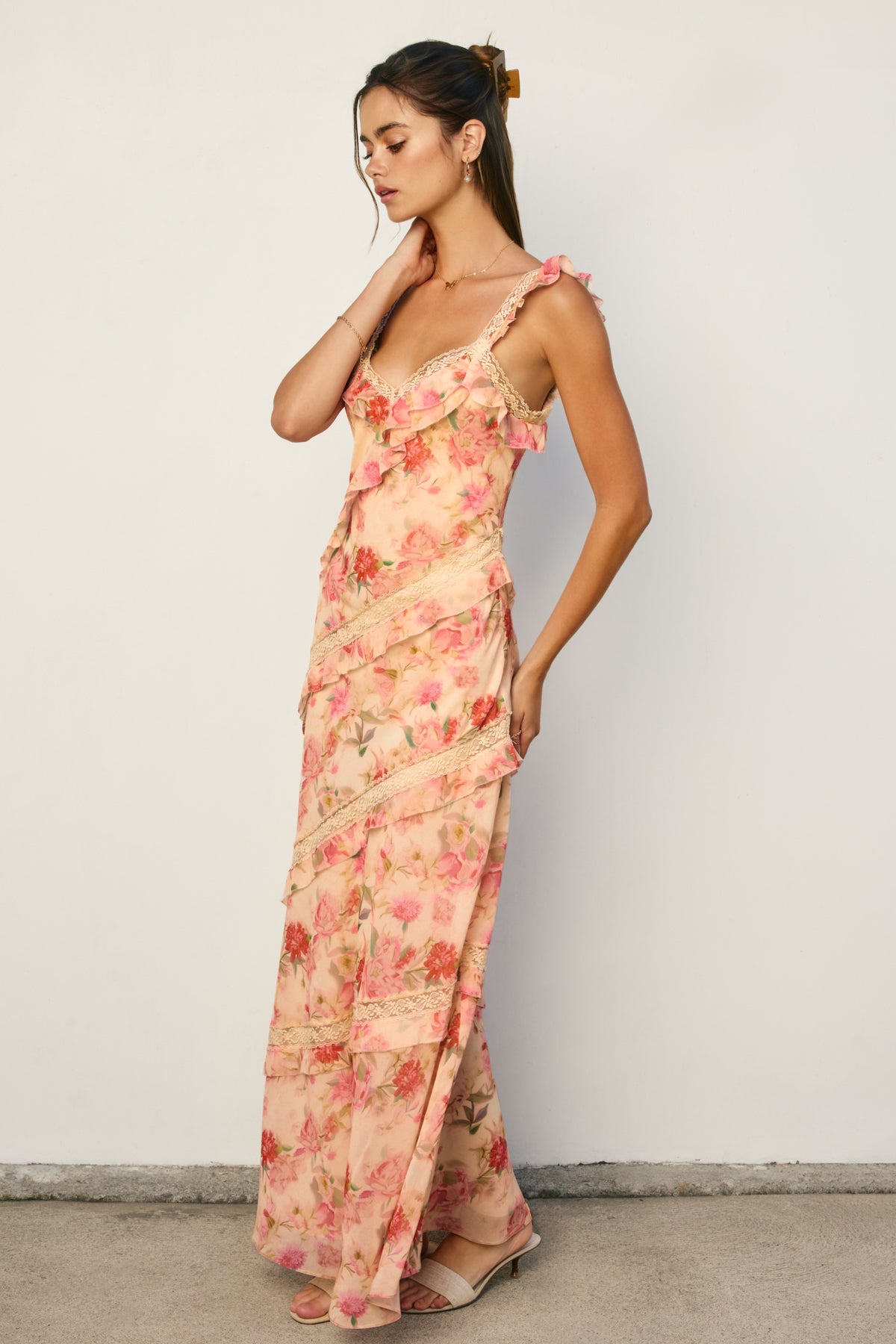 Sleeveless Print Maxi Dress