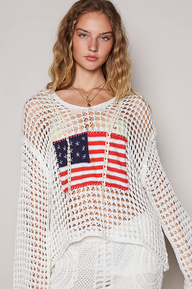 Crochet Top with Flag