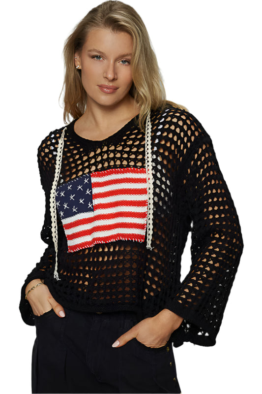 Crochet Top with Flag