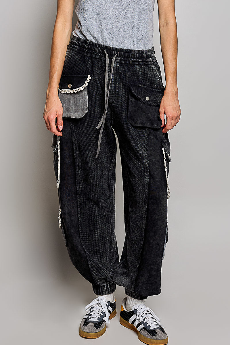 Patchwork Jogger Pants