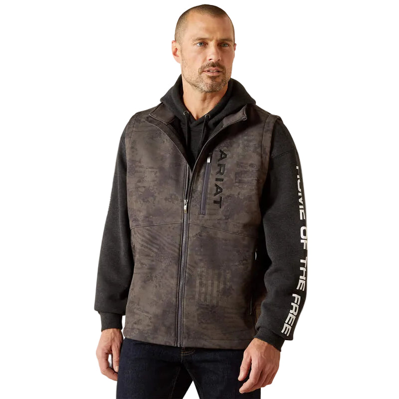 MNS Patriot Flag Softshell Vest