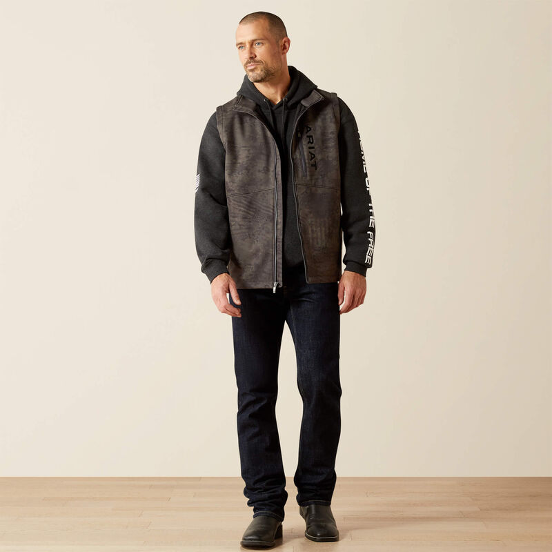 MNS Patriot Flag Softshell Vest