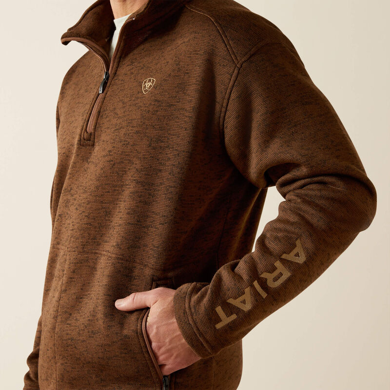 MNS Caldwell Logo 1/4 Zip Sweater