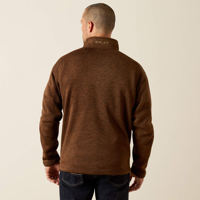 MNS Caldwell Logo 1/4 Zip Sweater