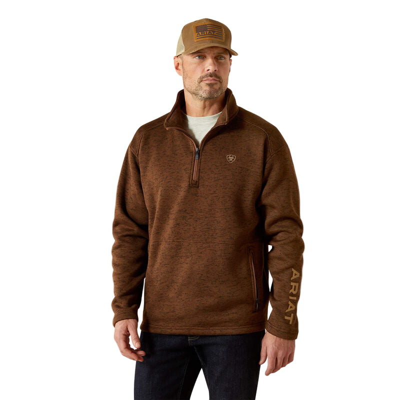 MNS Caldwell Logo 1/4 Zip Sweater