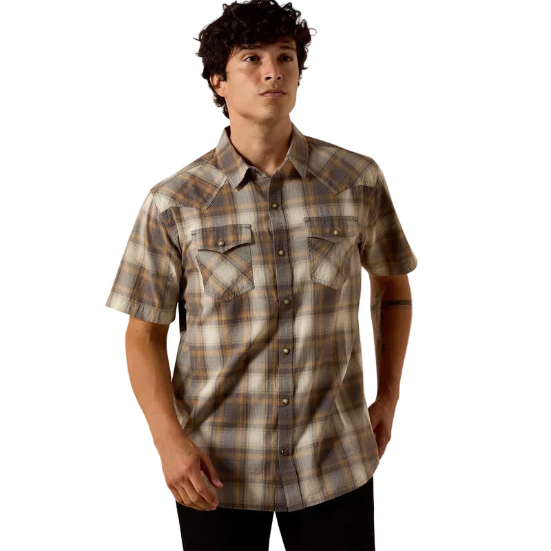 MNS Retro Helix Fitted Snap Shirt