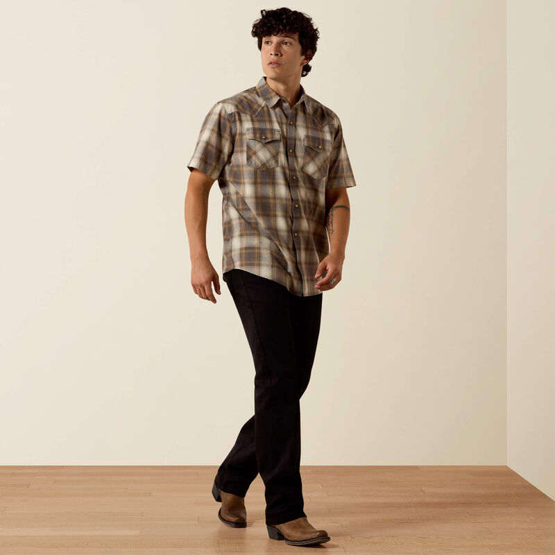 MNS Retro Helix Fitted Snap Shirt