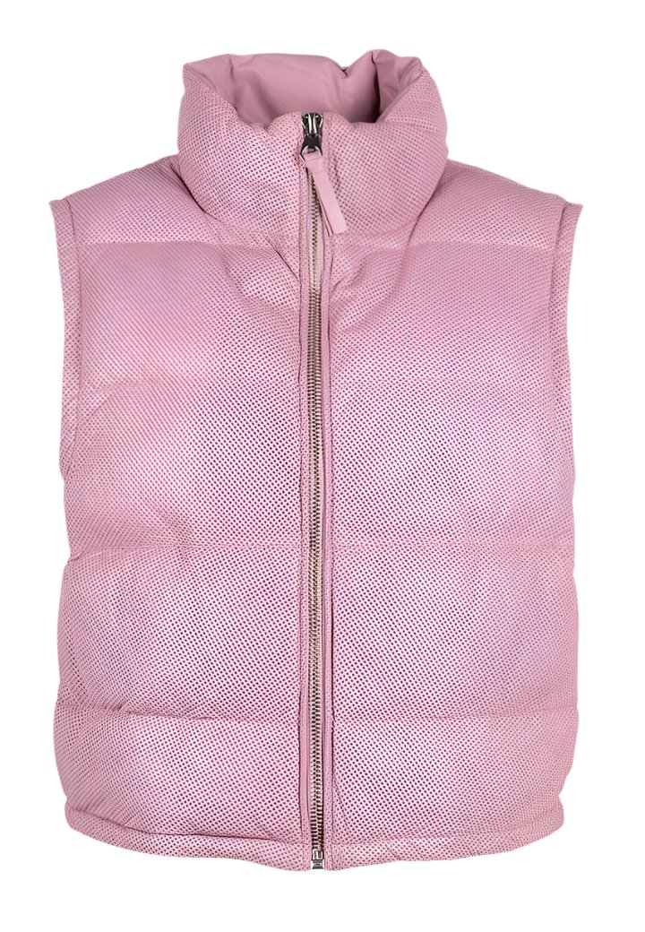 Ellice OS Perforated Leather Vest