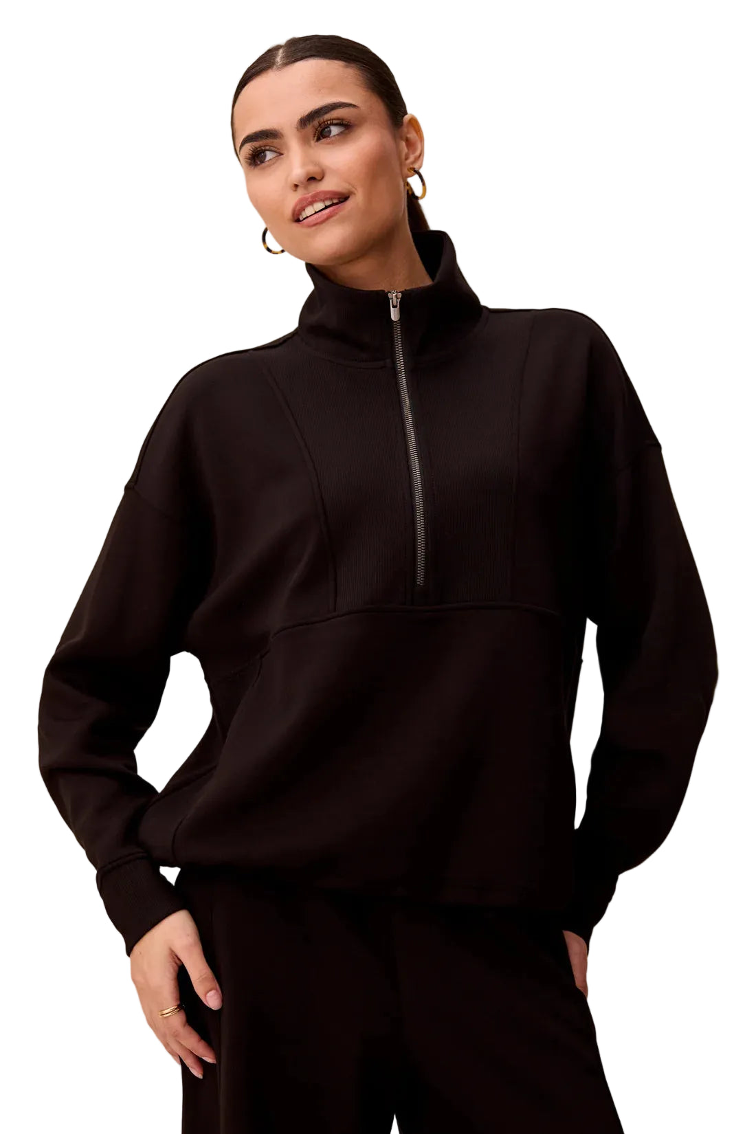 Techno Lux Quarter-Zip Funnel Neck Pullover