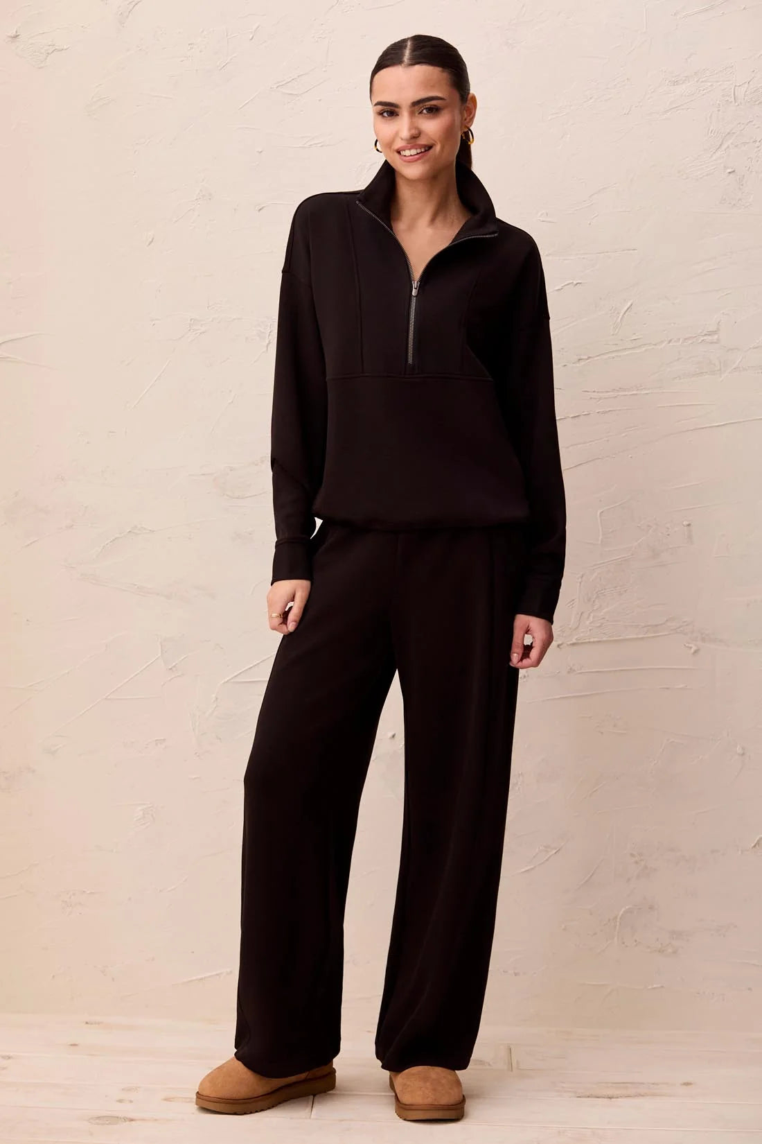 Techno Lux Quarter-Zip Funnel Neck Pullover
