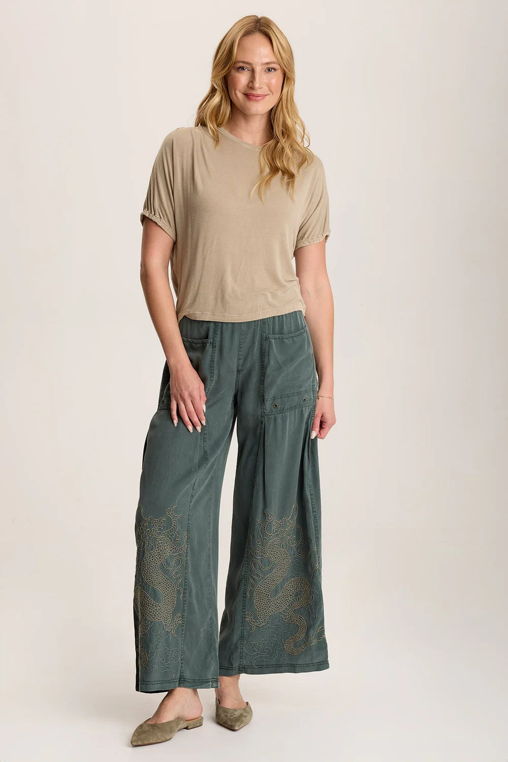 Pheodora Embroidered Pant