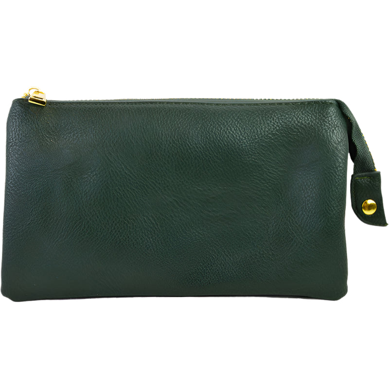 Folded Clutch with Zipper