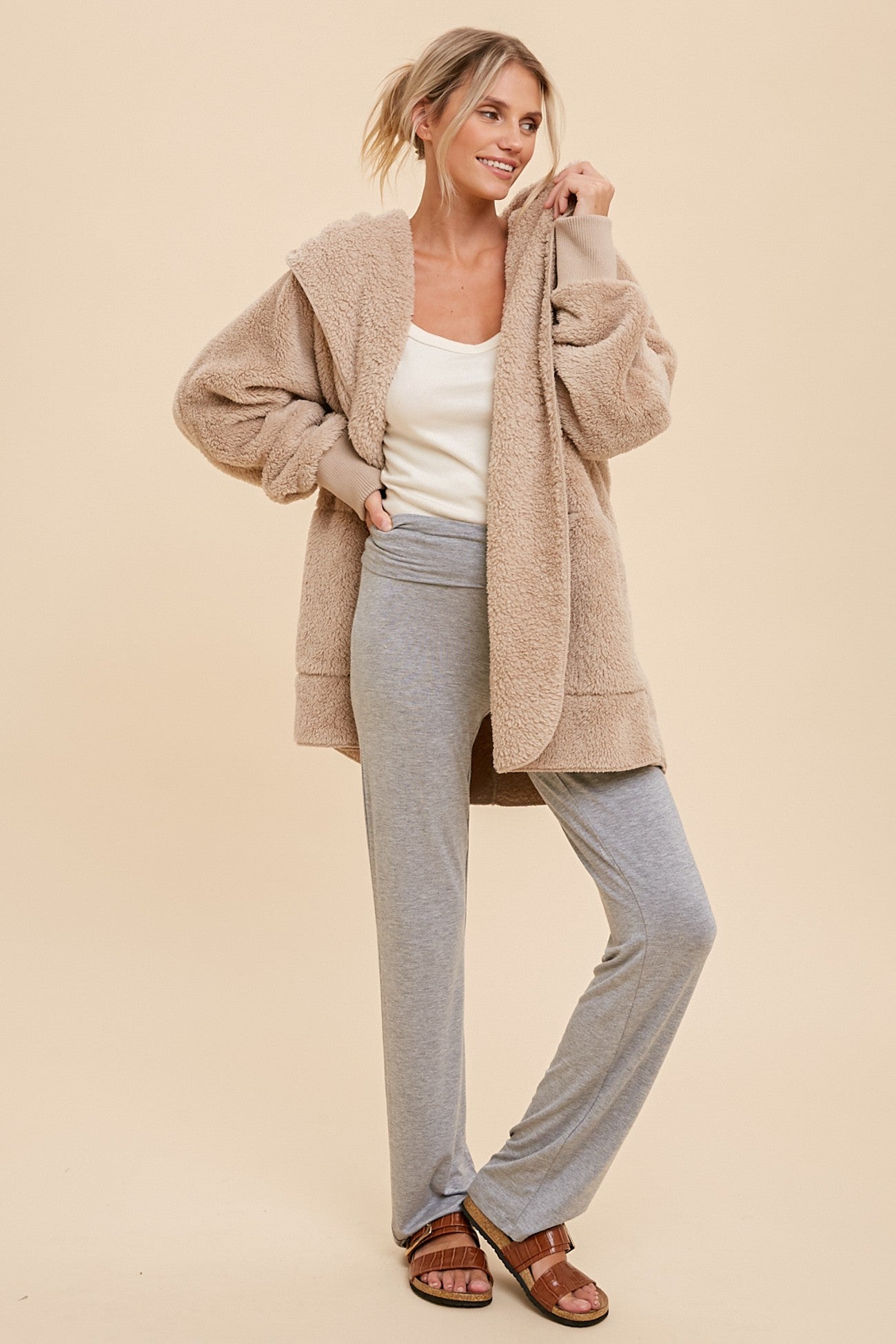 Faux Fur Hooded Jacket