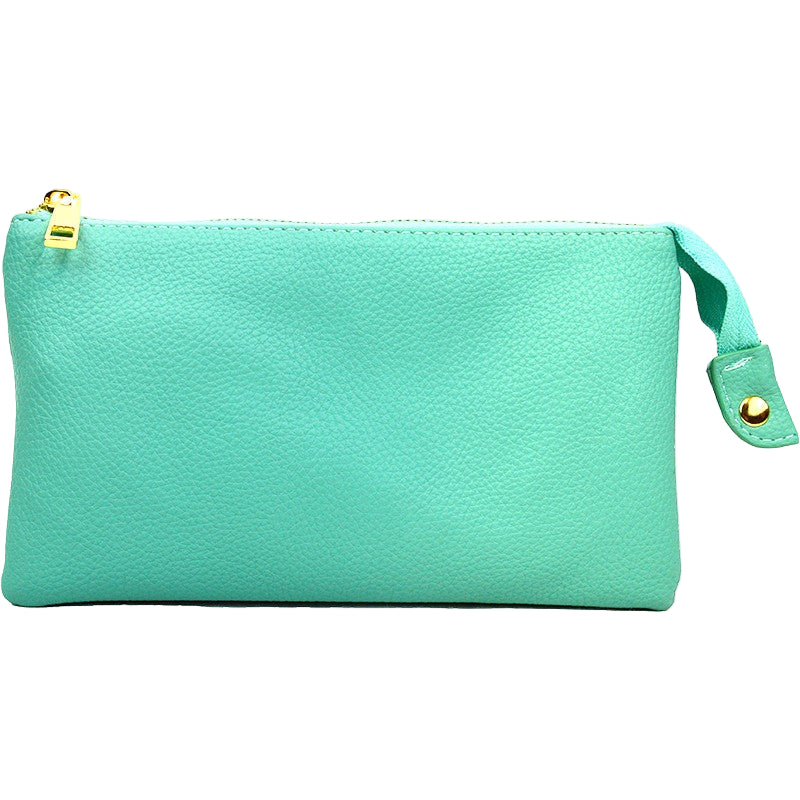 Folded Clutch with Zipper