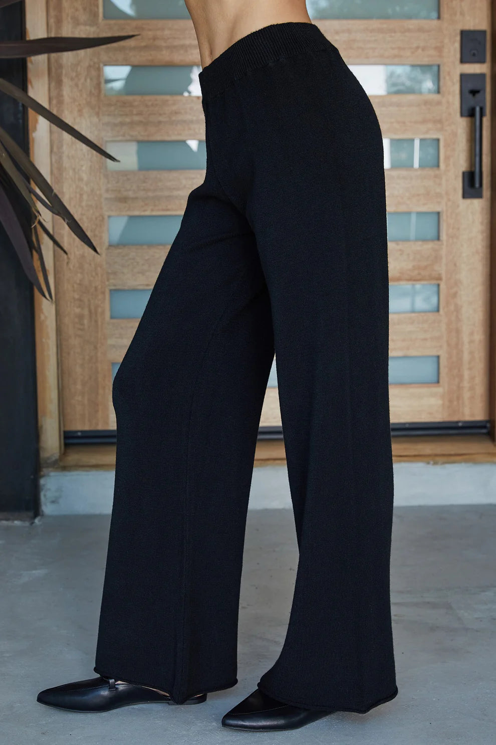 Italian Viscose Knit Flared Pant