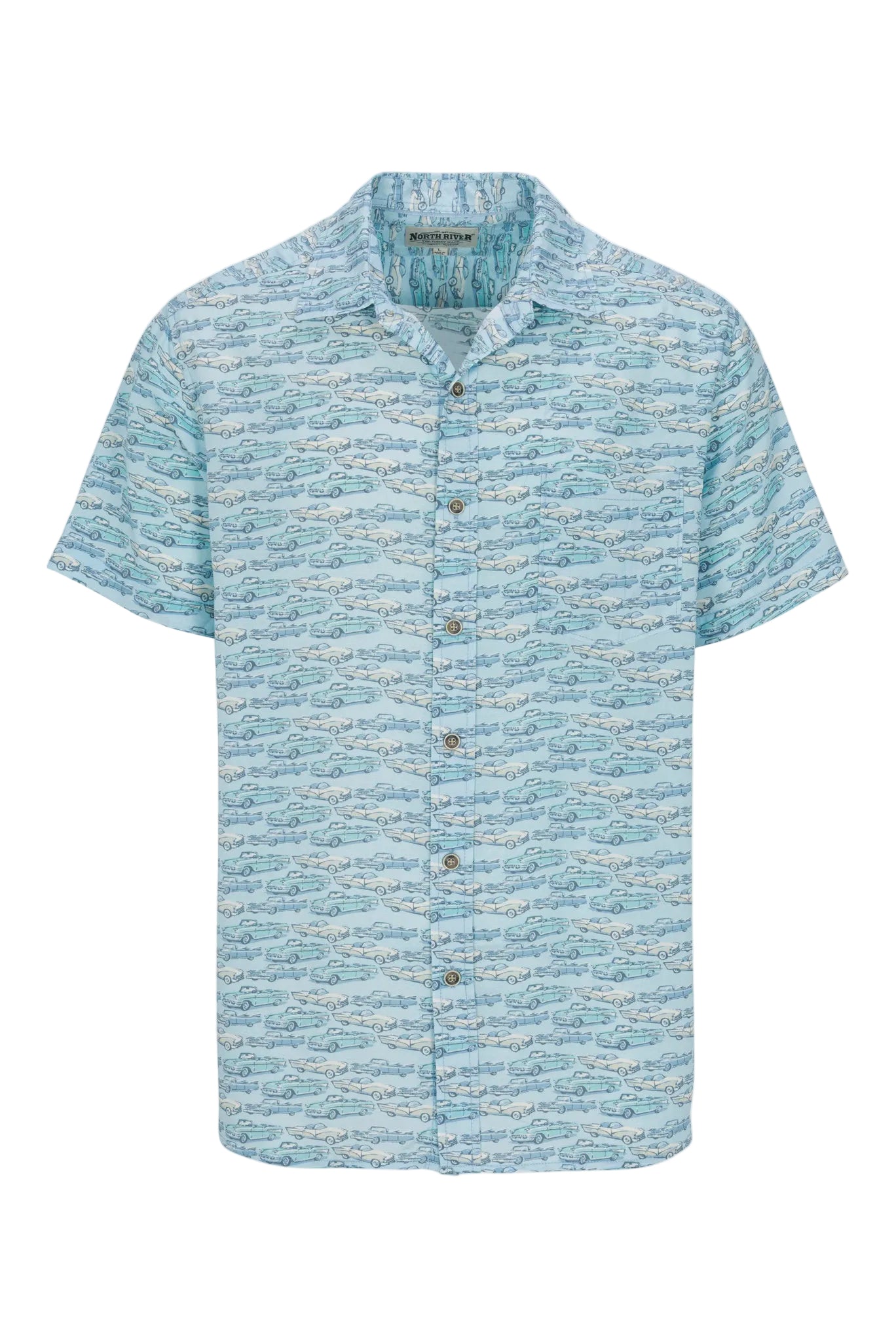 Tencel Blend Overall Print Shirt
