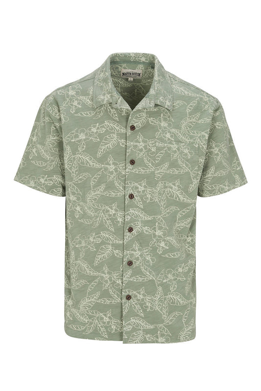 S/S Button Up Shirt with Front Pocket
