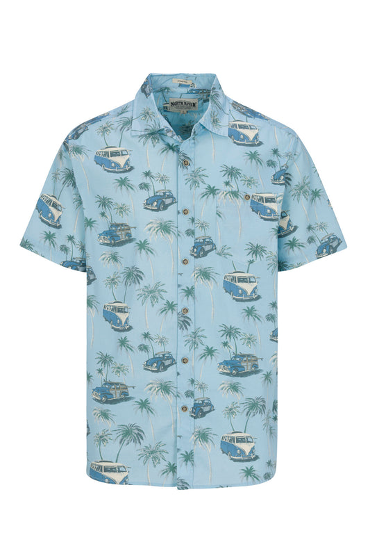 Stretch Poplin Outdoor Printed Shirt
