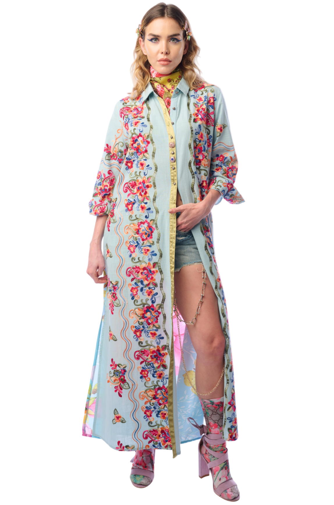 Beauty Mark Maxi Duster