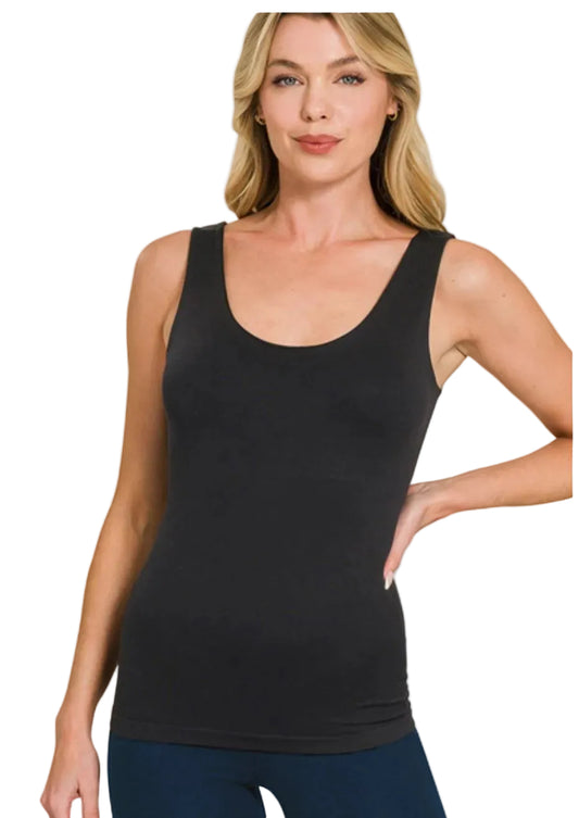 Seamless Tank Top with Built in Bra