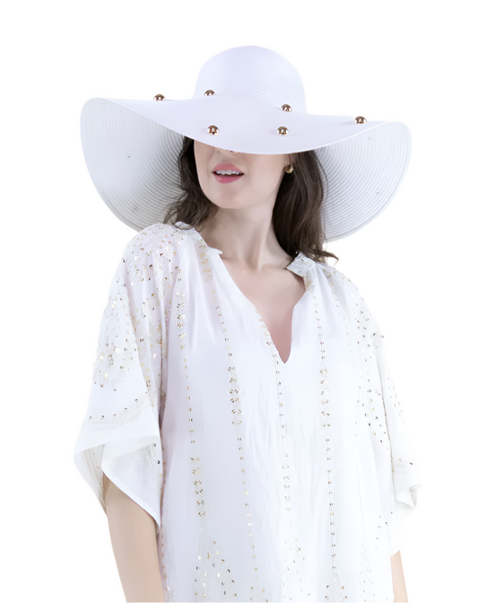 Glam Studded Floppy Hat