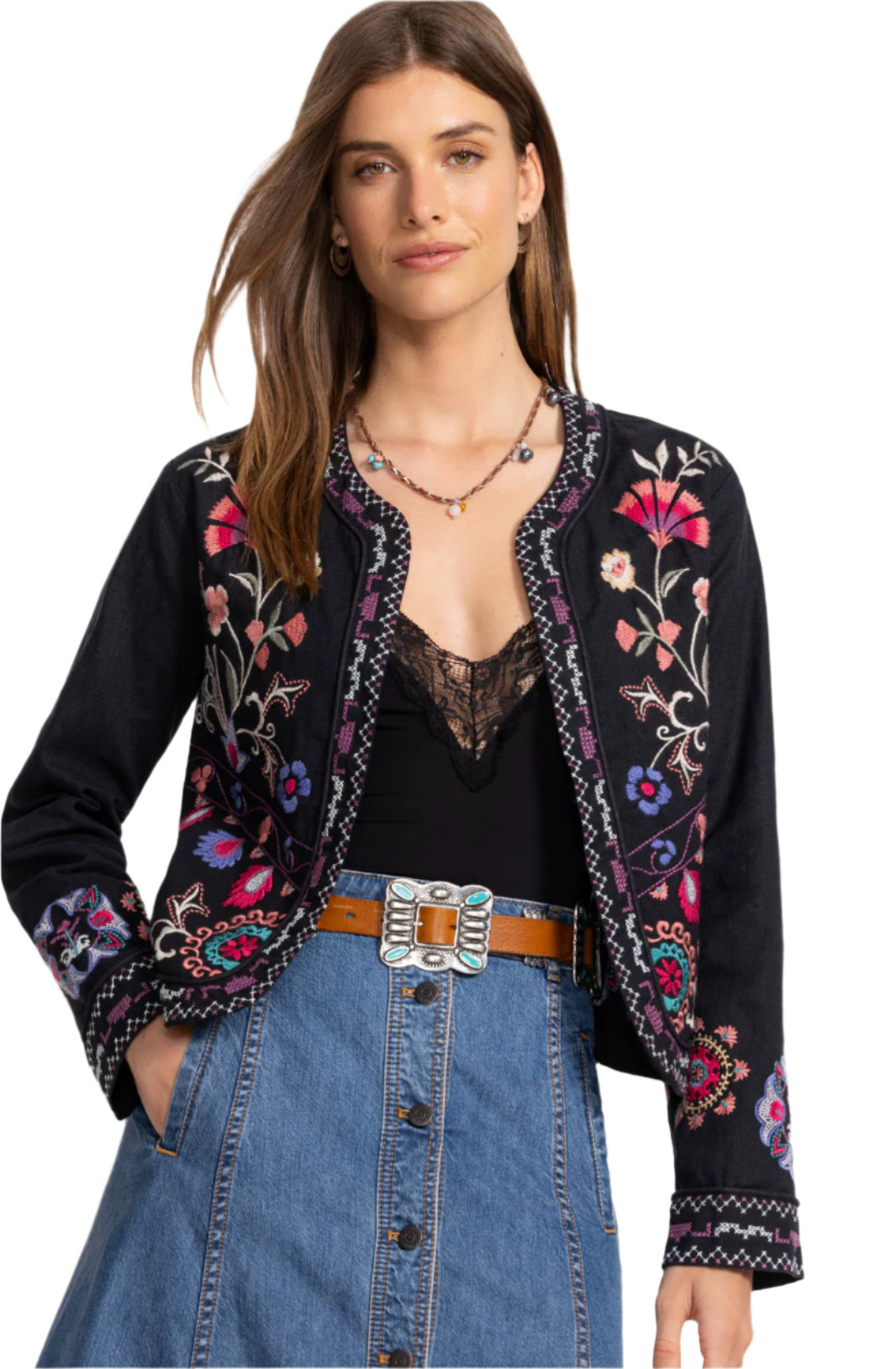 Linen Bolero Jacket - Gloria