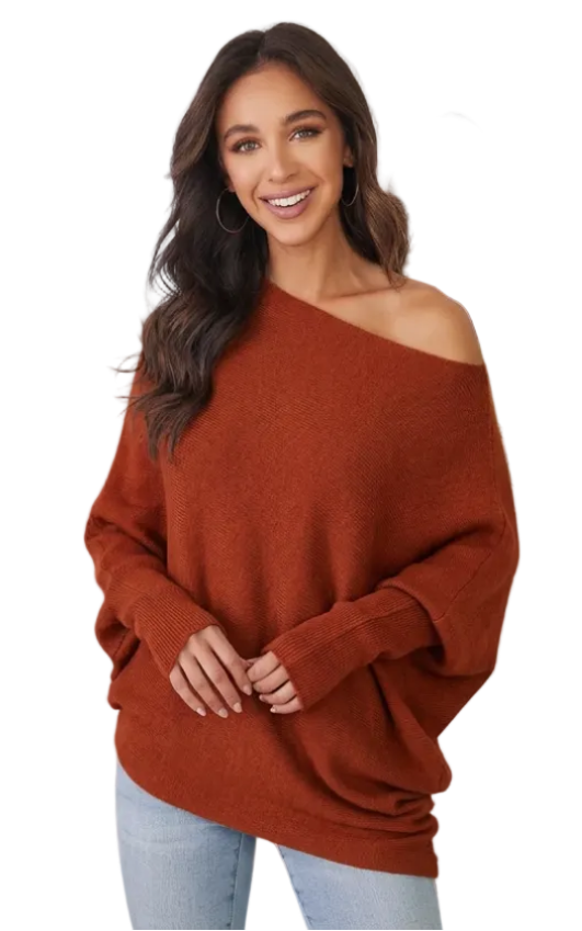 Asymmetrical Cuff Sleeve Knit Top