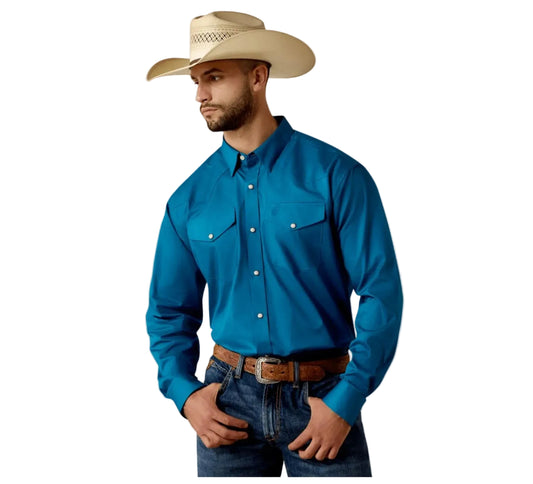 MNS Lightweight Twill Classic Fit Snap Shirt