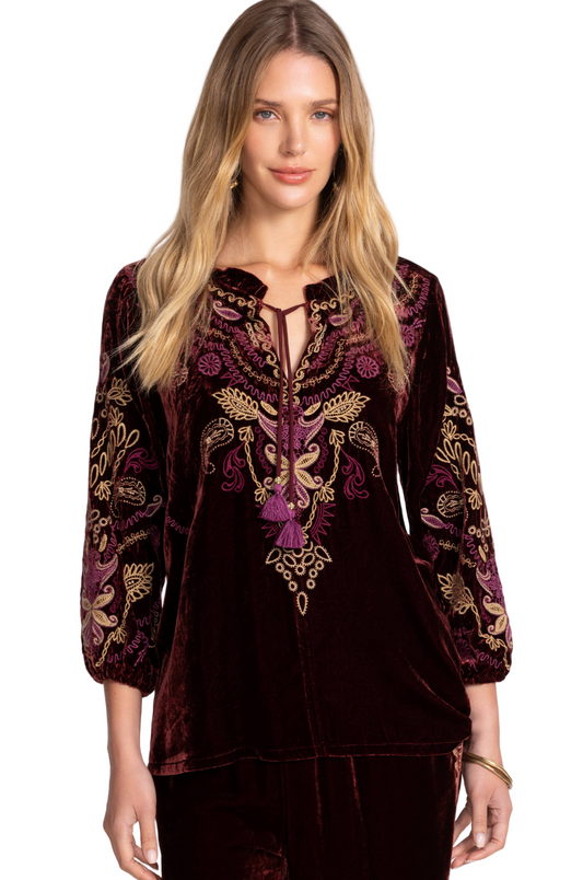 Velvet Field Blouse - Shira