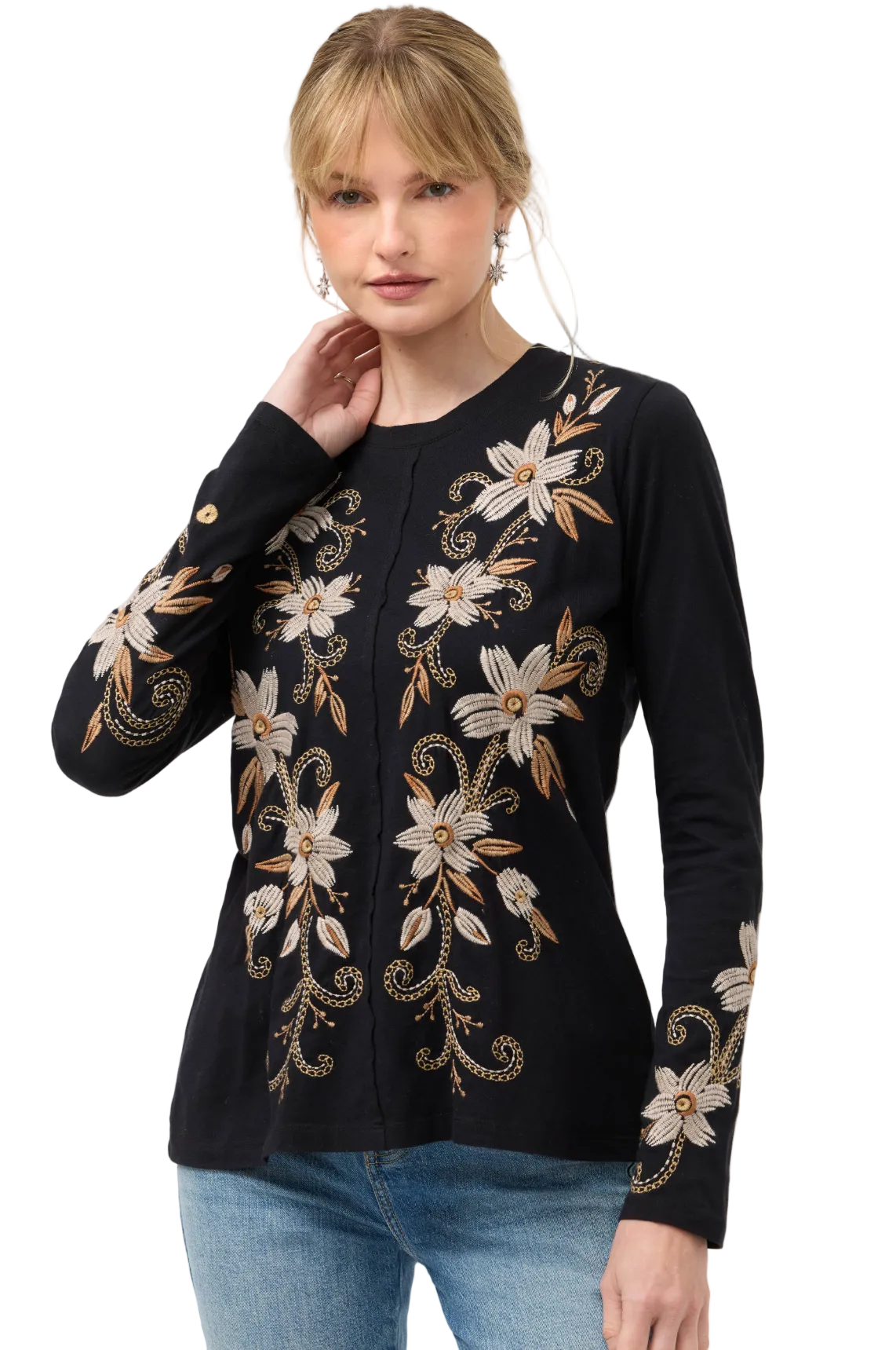 Raw Seam Crew Neck Tee - Corinthe