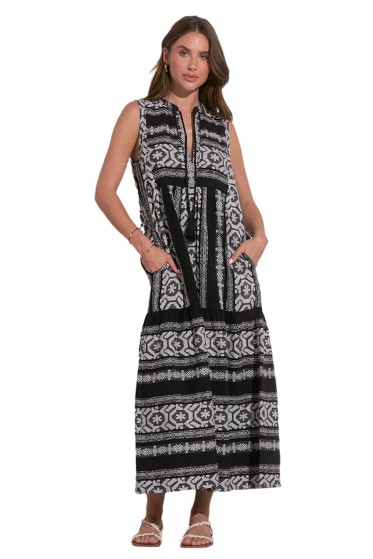 Maxi Sleeveless V-Neck Dress