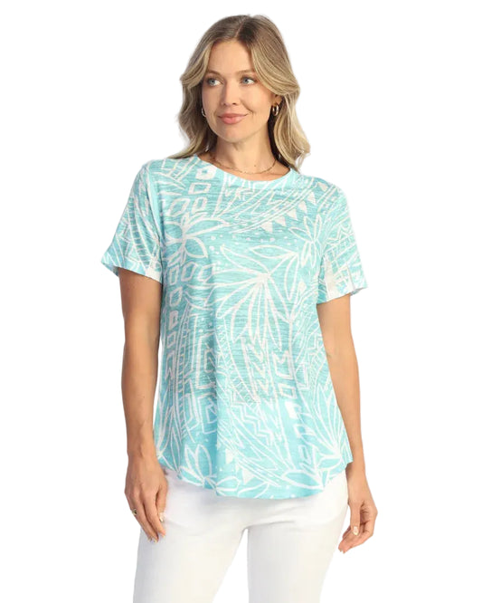 Burnout S/S Round Hem Top - Nautica